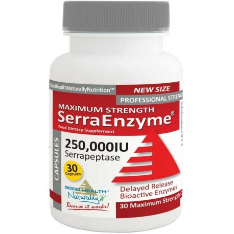Serra Enzyme™ 250,000IU Maximum Strength - 30 Capsules Home