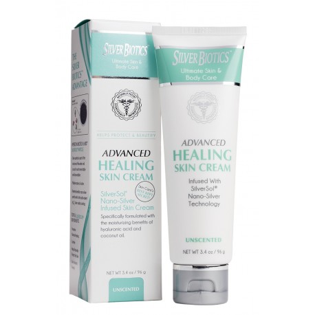 SilverBiotics® Advanced Healing Skin Cream Unscented 3.4oz Home