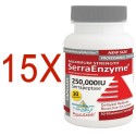 Serra Enzyme™ 250,000IU Maximum Strength - 30 Capsules - Buy 12 Get 3 FREE Home