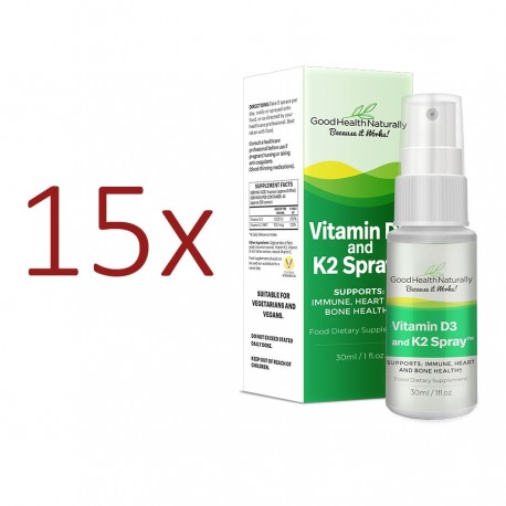 Vitamin D3 and K2 Sublingual Spray™ - Buy 12 Get 3 FREE Home